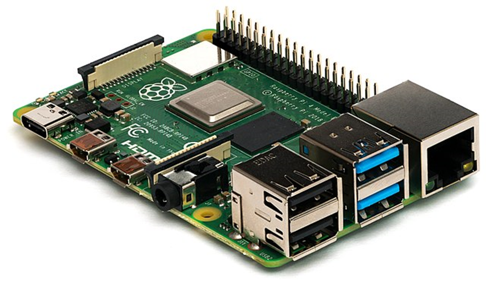 Raspberry Pi SoC device
[Reference: https://upload.wikimedia.org/wikipedia/commons/thumb/f/f1/Raspberry_Pi_4_Model_B_-_Side.jpg/640px-Raspberry_Pi_4_Model_B_-_Side.jpg] in white oak security's blog